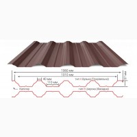 Профнастил Т - 57 / Гарантія до 50 років / Завод-виробник / Без посередників