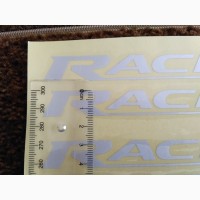 Наклейки на ручки Racing Белая светоотражающая дворники авто 4 шт