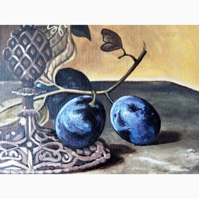 Фото 5. Картина Натюрморт с фруктами (холст. масло, 40х40 см)