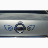 Наклейка на авто или мото Ангельские крылья Серебро