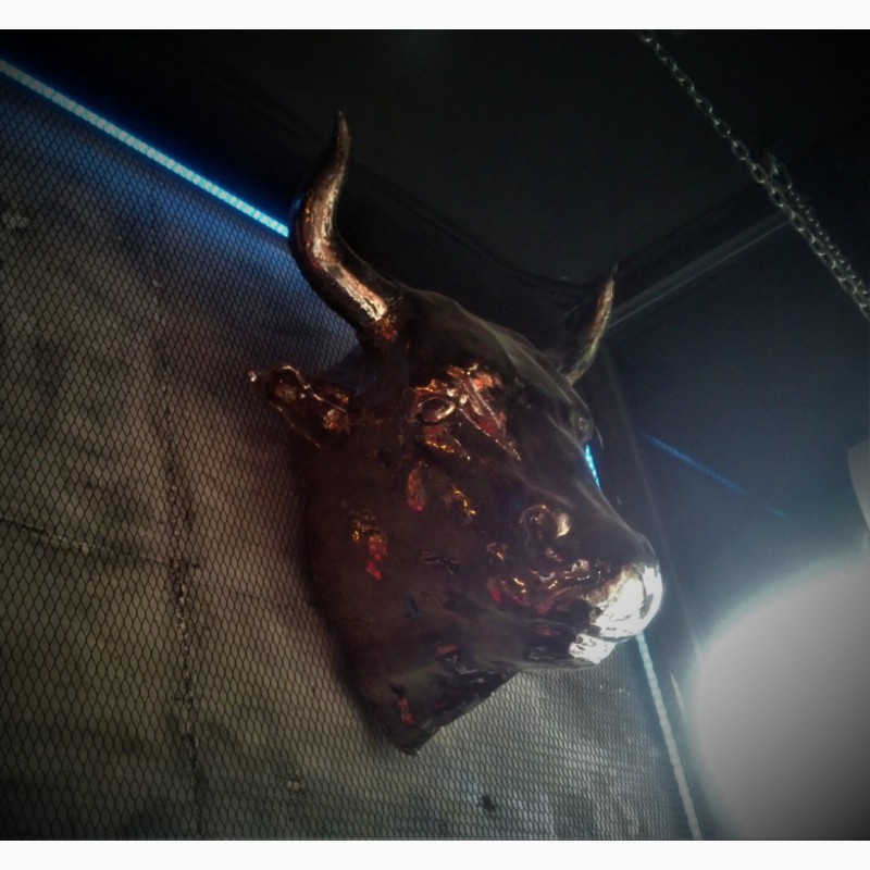 Фото 3. Скульптура головы быка на стену купить