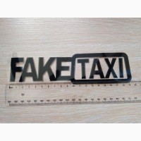 Наклейка на авто FakeTaxi Черная