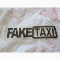 Наклейка на авто FakeTaxi Черная