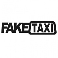 Наклейка на авто FakeTaxi Черная