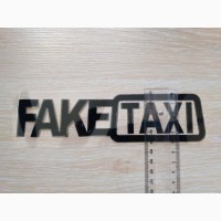 Наклейка на авто FakeTaxi Черная