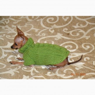 Одежда для миниатюрных Собак любого пола Ручное вязание