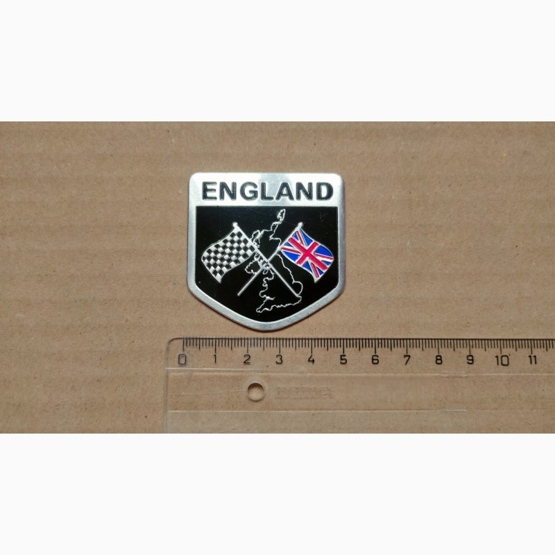 Фото 3. Наклейка Флаг Англии на авто мото алюминиевая