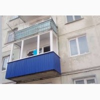 Профлист под балкон, Профнастил для балкона, Обшивка балкона профнастилом.Киев недорого