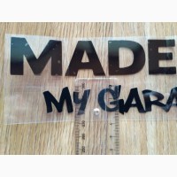 Наклейка на авто Made in my garage Чёрная