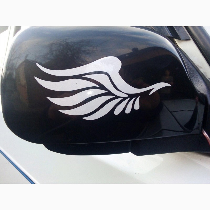 Фото 5. Наклейка на авто Крылья на зеркала светоотражающие