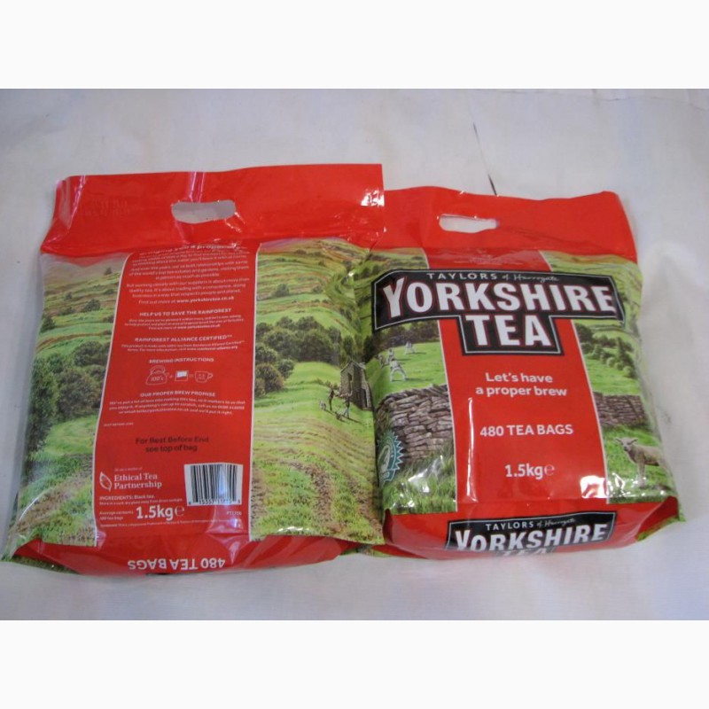 Фото 4. Английский чай- YORKSHIRE TEA - 480 пак. 1, 5 кг. годен 31. 10. 2018 г