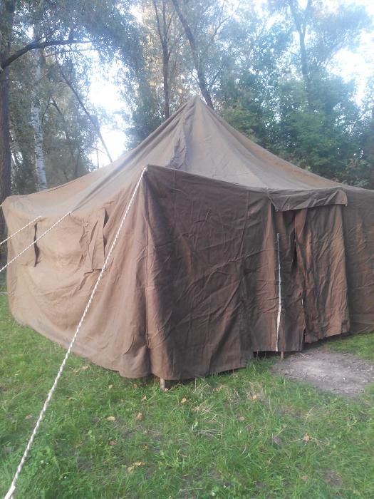 Фото 5. Палатка лагерная армейская, навесы, тенты брезентовые