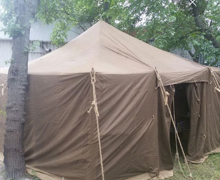 Фото 7. Палатка лагерная армейская, навесы, тенты брезентовые