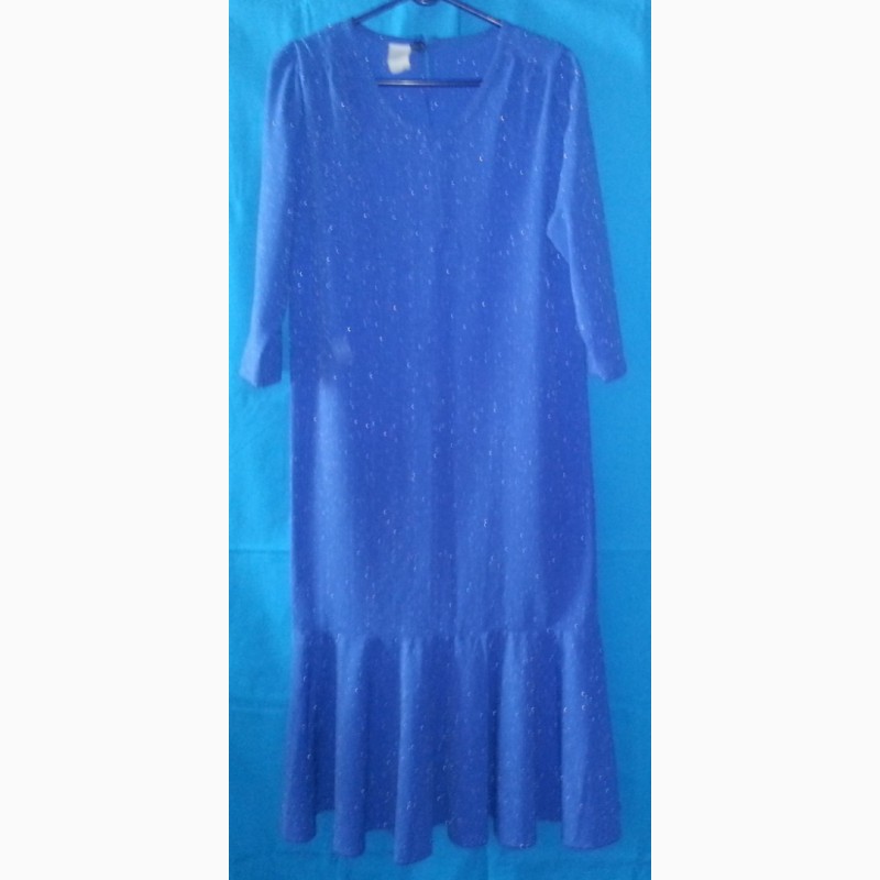 Фото 3. Женский костюм двойка - жакет, платье голубое с блестками