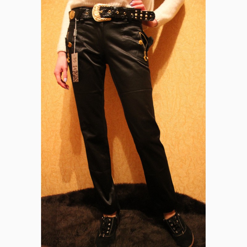 Фото 4. 004 Новые черные штаны с поясом. Размеры S-M (42-44)