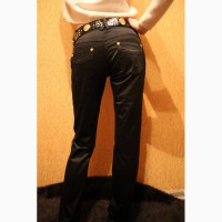 004 Новые черные штаны с поясом. Размеры S-M (42-44)