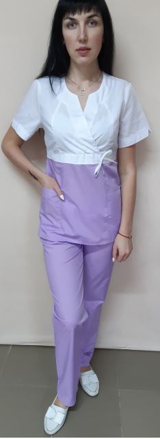 Фото 2. Женский медицинский костюм двух цветный
