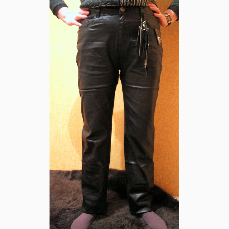 Фото 5. 008 Новые черные штаны из эко-кожи. Размеры 29-33