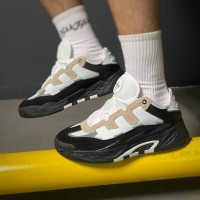 Кросівки чоловічі Adidas Niteball white and black AS036