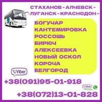 Автобус Луганск - Россошь - Нов.Оскол - Белгород