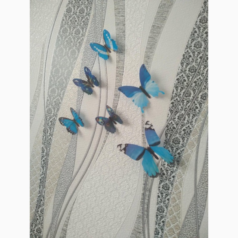 Фото 2. Бабочки 4 декор на обои, зеркала, холодильник
