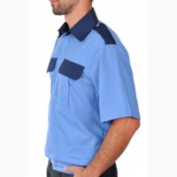 Рубашка охранника с коротким рукавом комбинированная