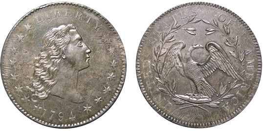 Фото 3. Инвест. серебряная монета США от АМС. Копия 1-го доллара. Редкость