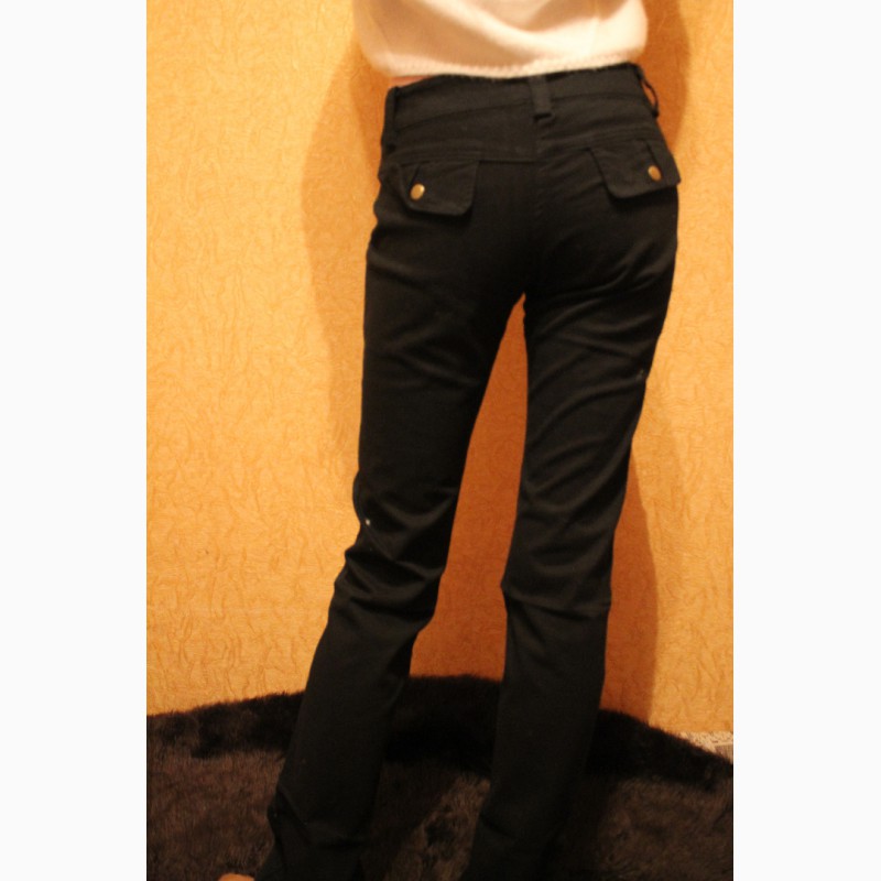 Фото 4. 014 Новые черные вельветовые штаны размера M (44)