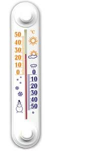 Фото 3. Термометр уличный (он же оконный ). Диапазон температуры: от −50 C до +50 C