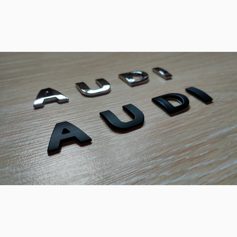 Фото 2. Металлические буквы на авто AUDI Ауди не ржавеют