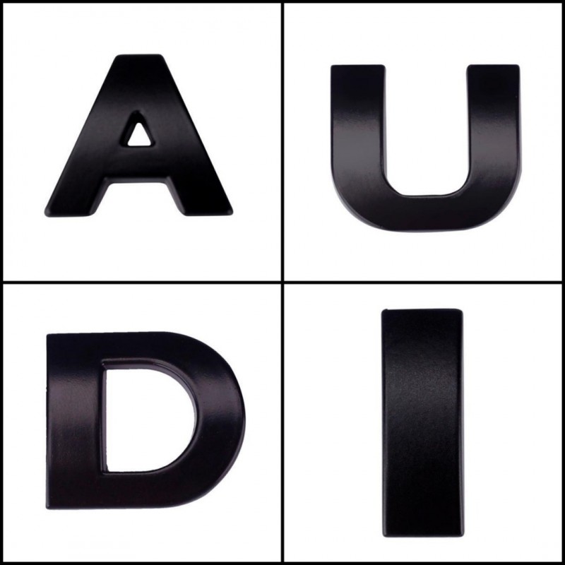 Фото 7. Металлические буквы ауди AUDI на кузов авто не ржавеют