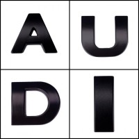 Металлические буквы ауди AUDI на кузов авто не ржавеют