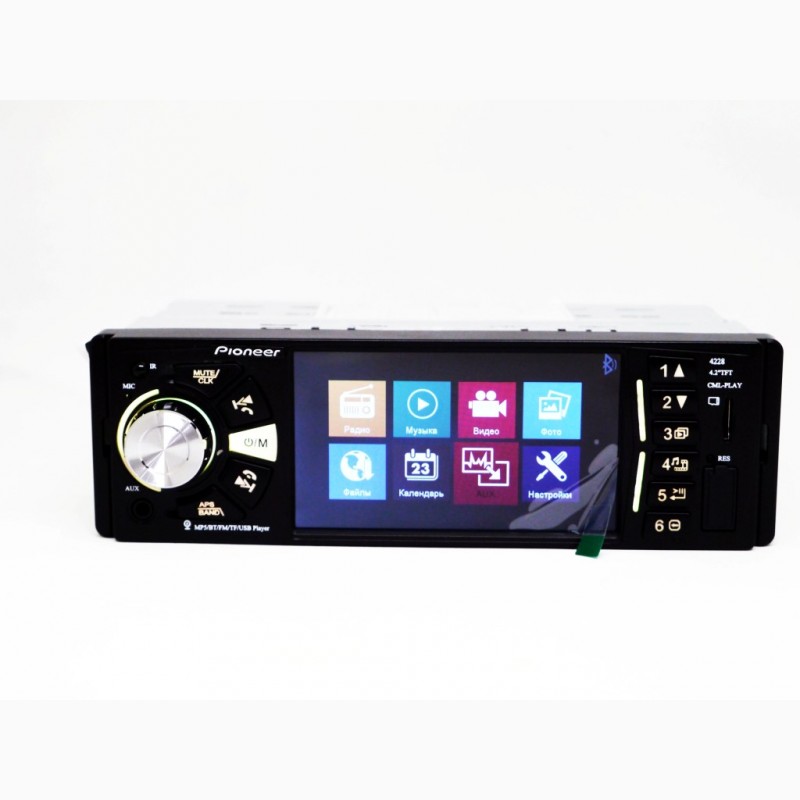 Фото 4. Магнитола Pioneer 4228 ISO - экран 4, 1#039; #039; + DIVX + MP3 + USB + SD + Bluetooth