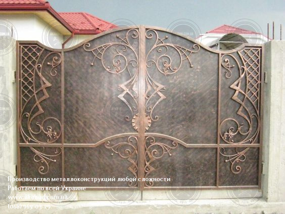 Фото 2. Ворота распашные, ворота откатные, навесы, козырьки, ангары, балкон, перила