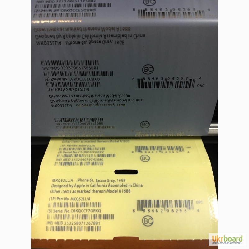 Фото 3. Печать IMEI наклейки коробки iPhone 6, 6s, заводское качество
