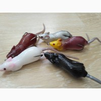 Мышка воблер Незацепляйка на щуку с хвостиком