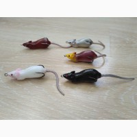 Мышка воблер Незацепляйка на щуку с хвостиком