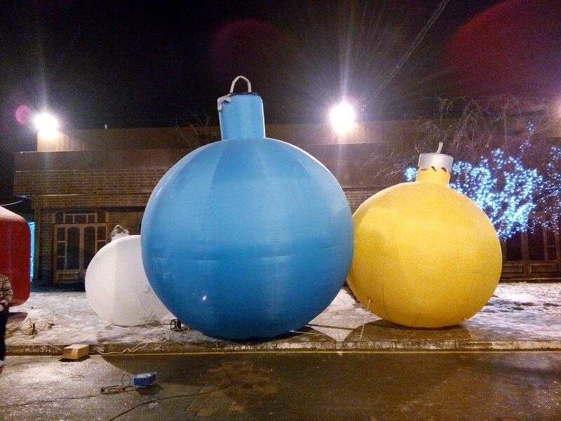 Фото 3. Надувной Новогодний декор Надувной шар