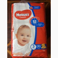 Продам детские подгузники Huggies classic 2, 3, 4