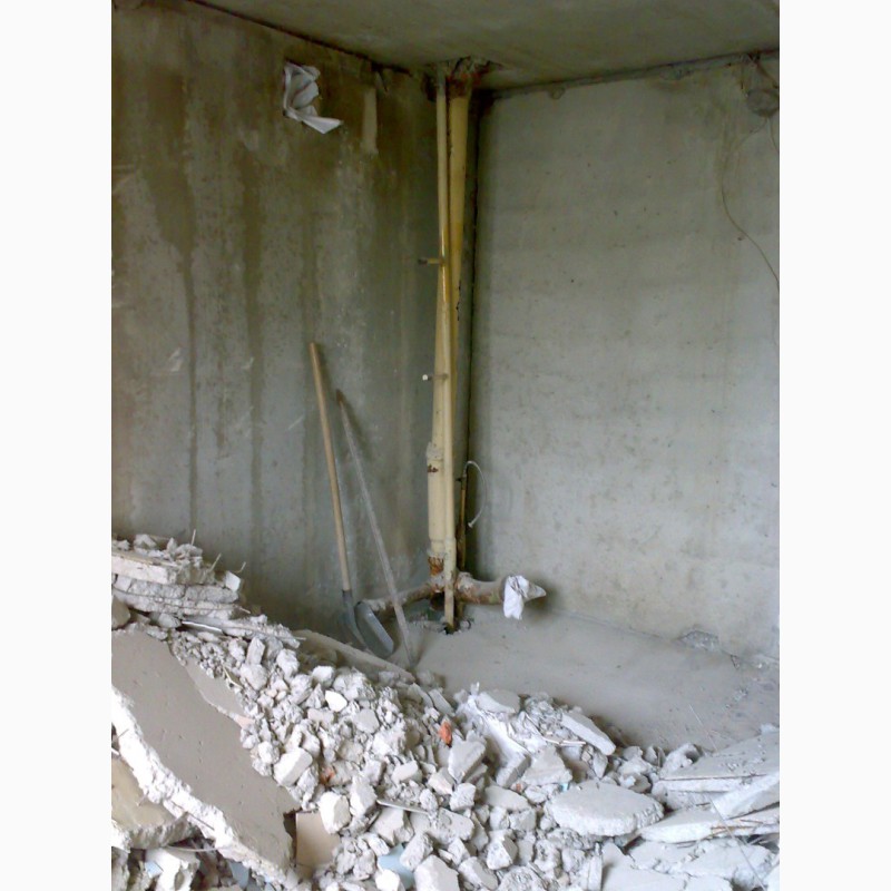 Демонтаж сантехкабин(блоккомнат).Демонтаж перегородок, стен, бетона Харьков