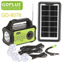 Портативная солнечная автономная система Solar GDPlus GD-8076 + FM радио + Bluetooth