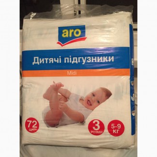 Продам детские подгузники Aro 3, 4