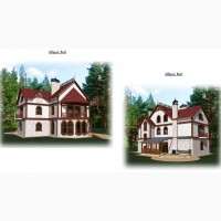 Готовый проект дом в средневековом стиле коттедж; купить готовый проект загородный особняк