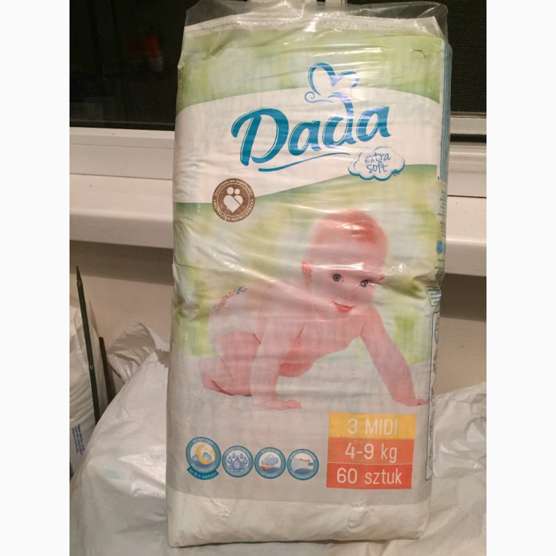 Фото 3. Продам детские подгузники Dada Premium 2, 3