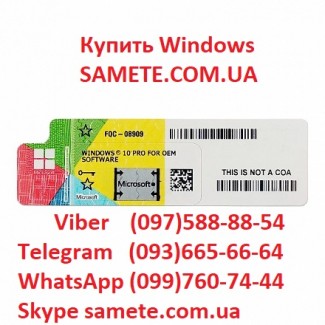 Купить Windows 10 Professional 64-bit, OEM, ENG (FQC-08929) наклейка COA лицензия SameTe
