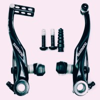 Тормоза ви-брейки полный комплект на два колёса Shimano BR-T4000 Alivio опт и розница