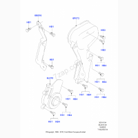 Ford 98MM6P073AB, Кожух ремня ГРМ Форд 1.4-1.6, 16V, Zetec-S, Sigma, оригинал