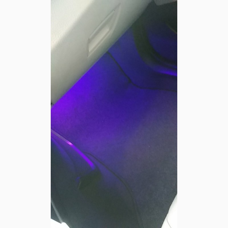 Фото 3. Светодиодная подсветка салона авто Синяя
