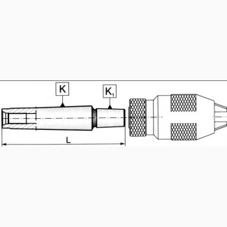 Оправка для сверлильного патрона КМ1/В16 (переходник, дорн, конкс)