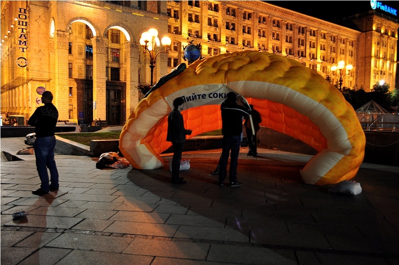 Фото 4. Надувная палатка Иглу Igloo inflatable tent украинского производства